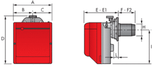 Μονοβάθμιος Καυστήρας Αερίου 160-330 kW
